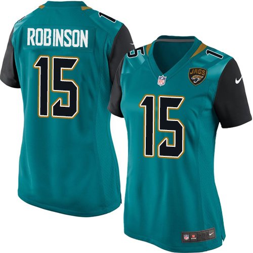 Women's Elite Allen Robinson Nike Jersey Teal Green Home - #15 NFL Jacksonville Jaguars